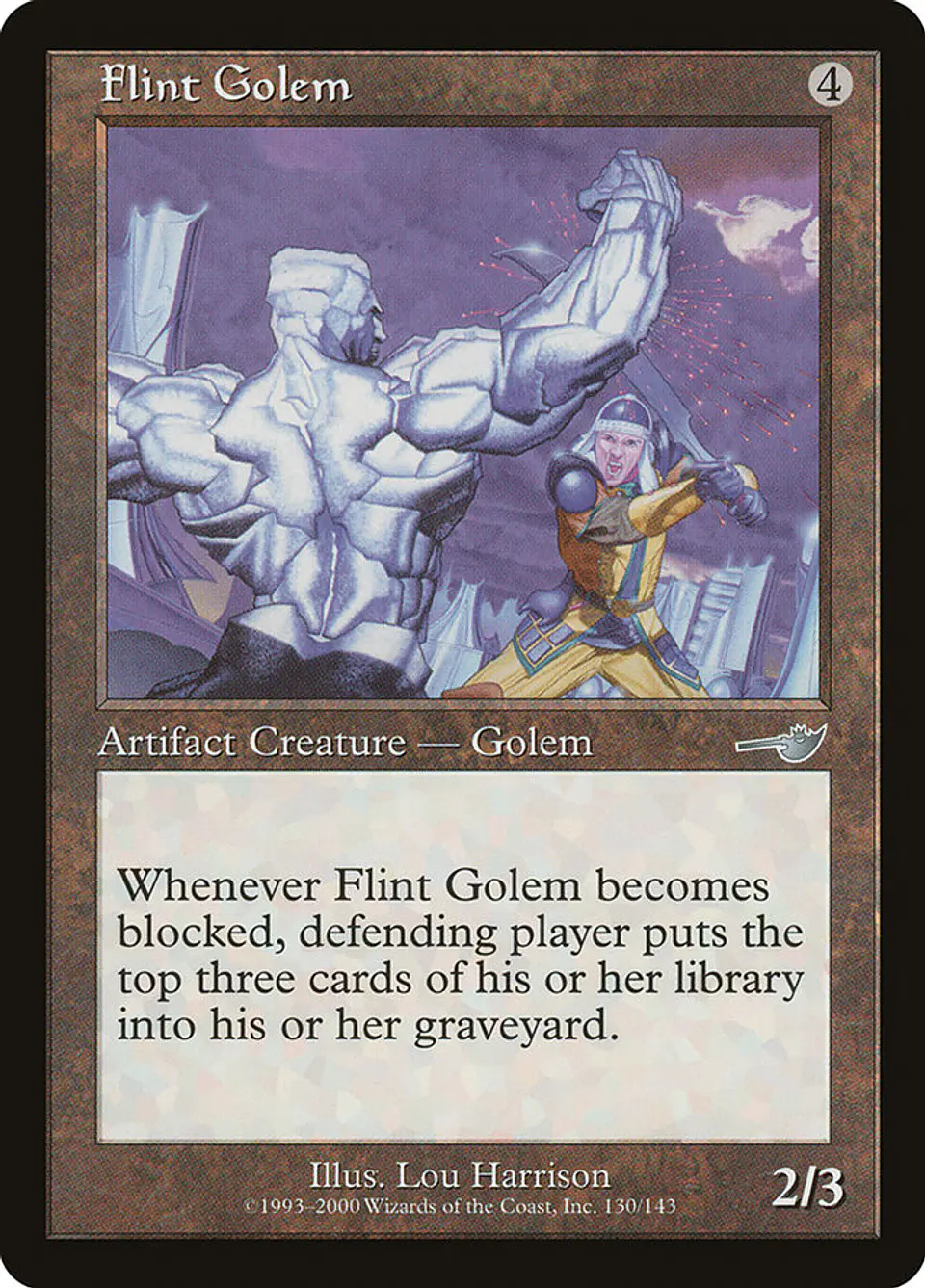 Flint Golem (Retro Frame) 1