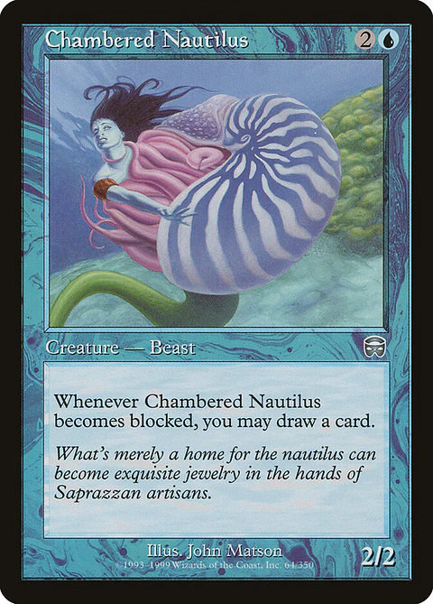 Chambered Nautilus (Retro Frame)
