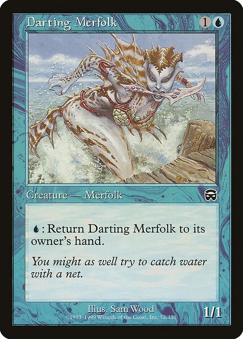 Darting Merfolk (Retro Frame)