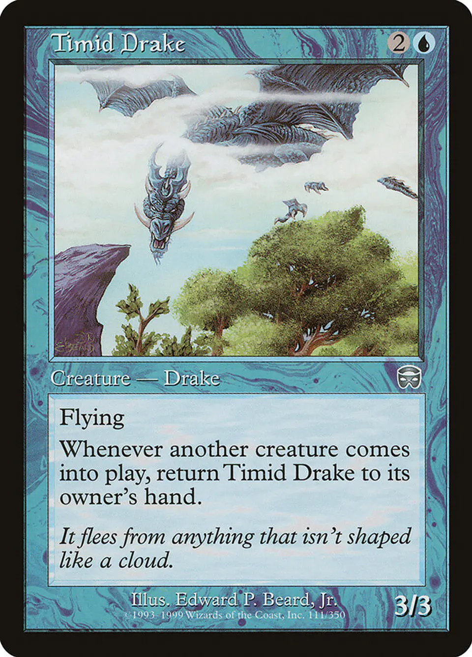 Timid Drake (Retro Frame) 1