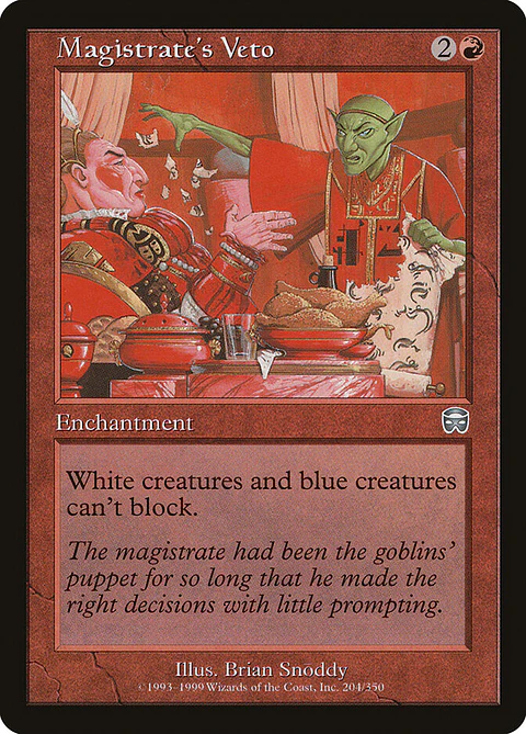 Magistrate's Veto (Retro Frame)