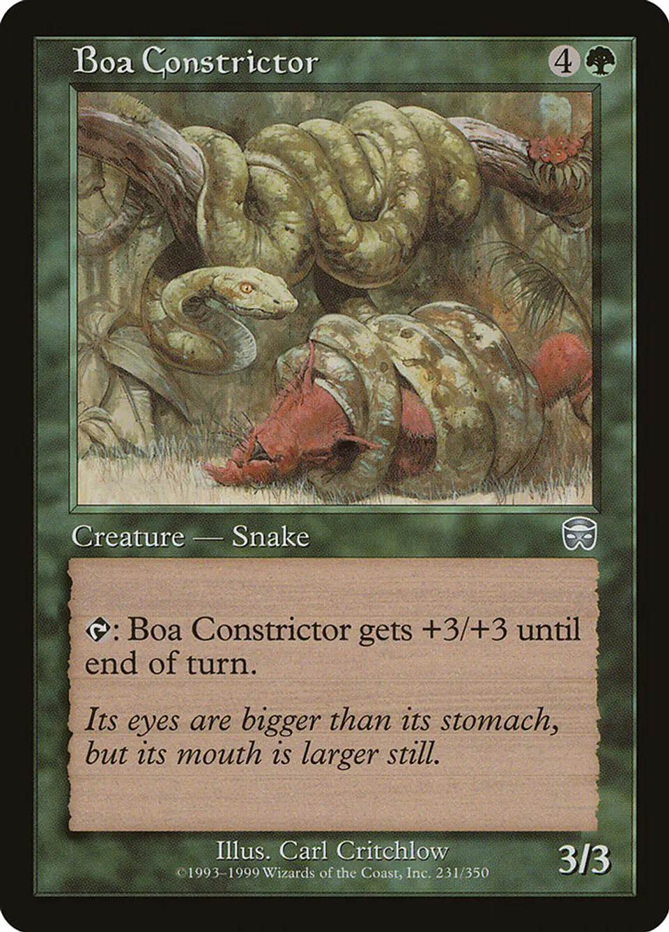 Boa Constrictor (Retro Frame) 1
