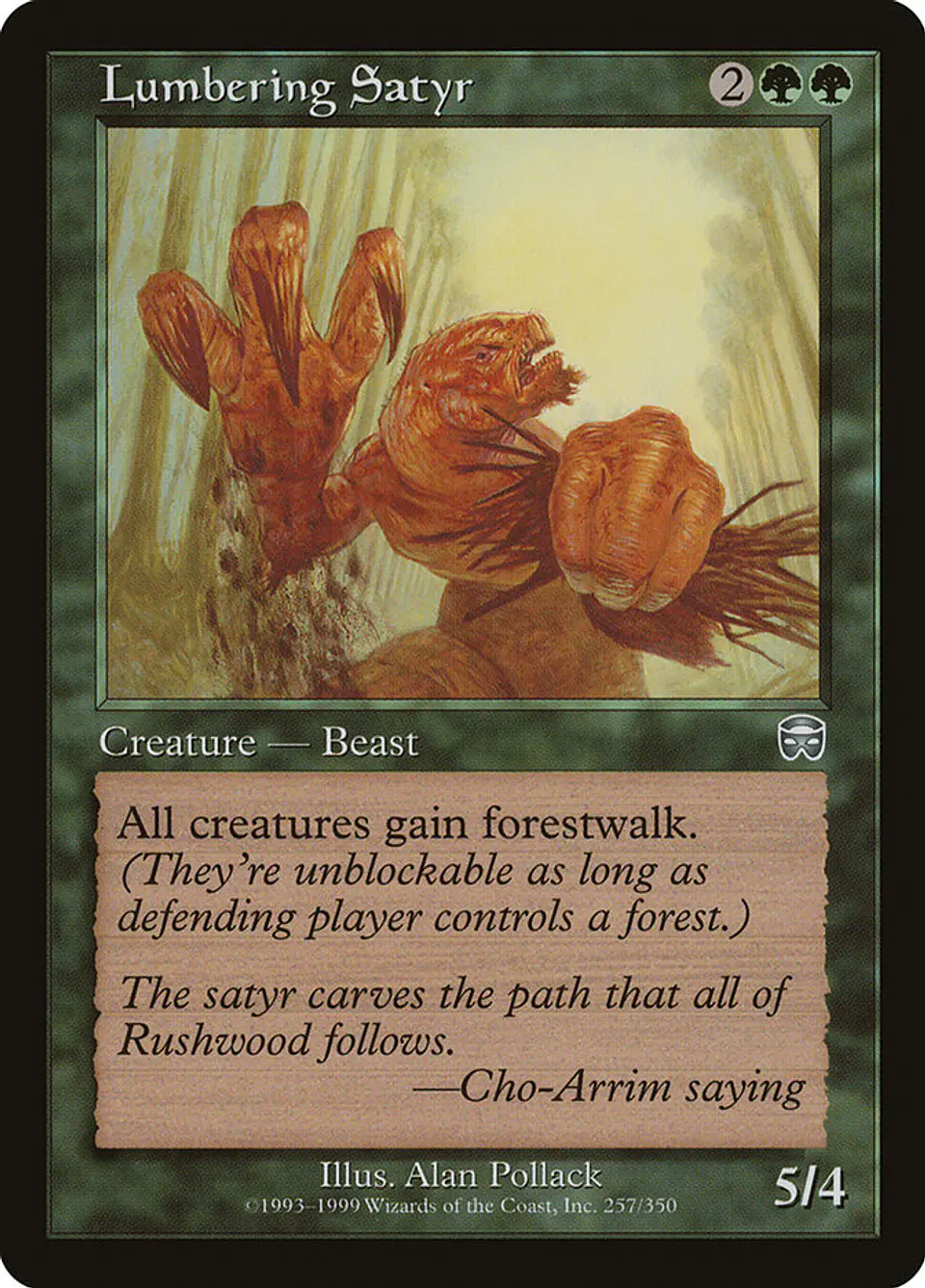 Lumbering Satyr (Retro Frame) 1