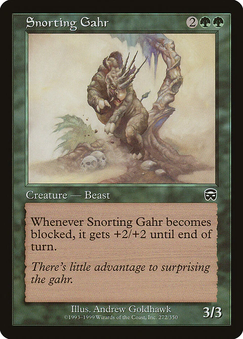 Snorting Gahr (Retro Frame)