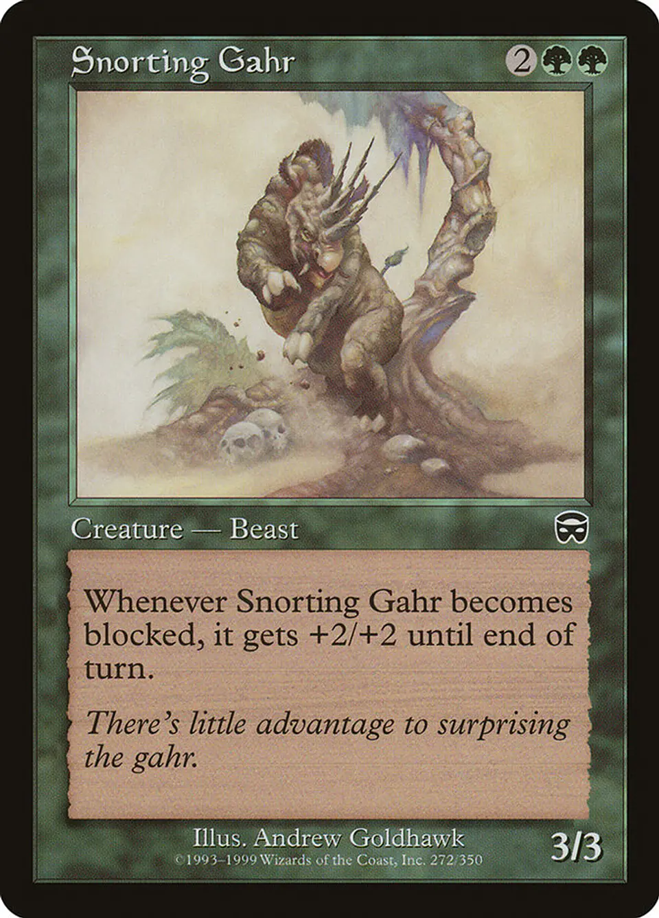 Snorting Gahr (Retro Frame) 1