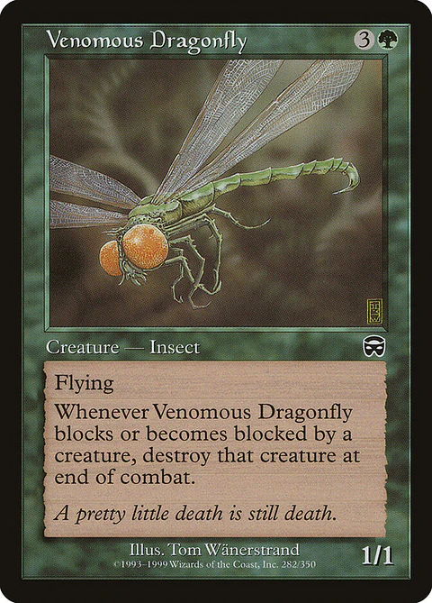 Venomous Dragonfly (Retro Frame)