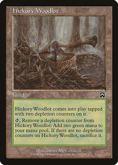 Hickory Woodlot (Retro Frame)