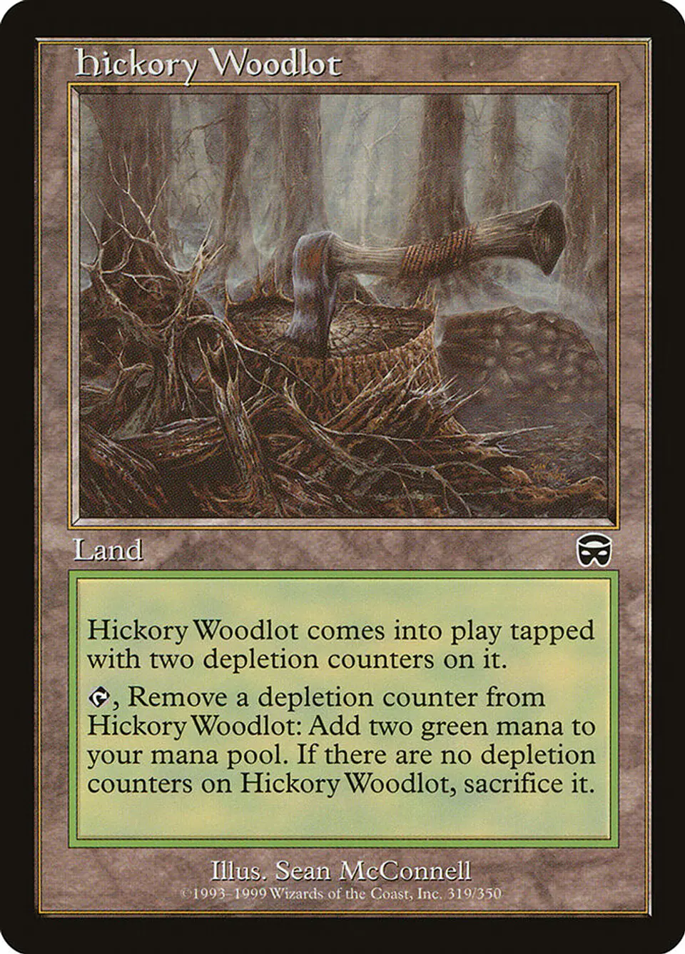 Hickory Woodlot (Retro Frame) 1