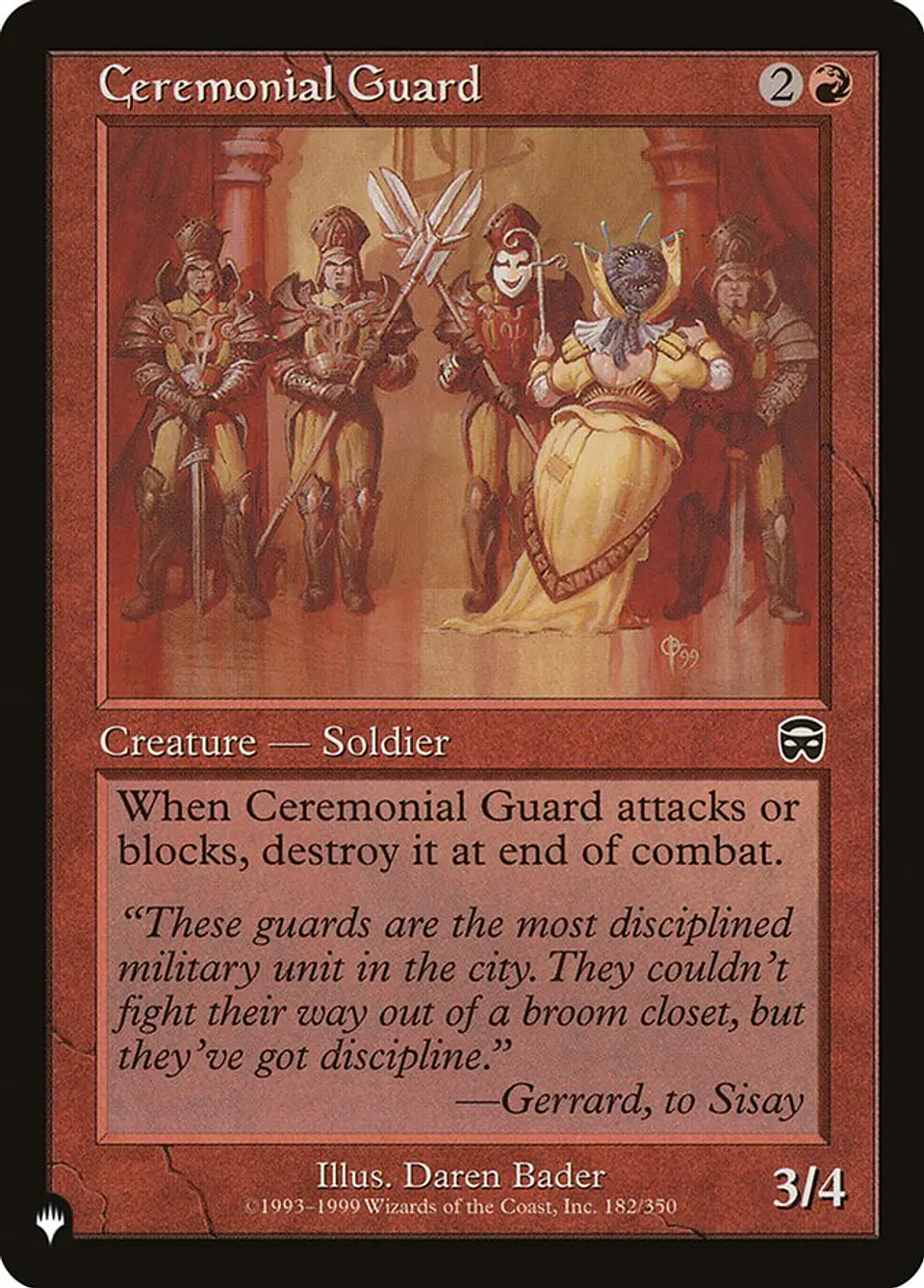 Ceremonial Guard (The List) 1