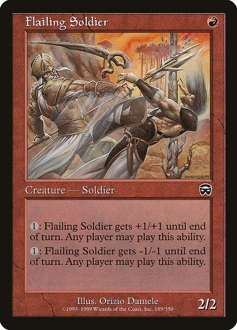 Flailing Soldier (Retro Frame)