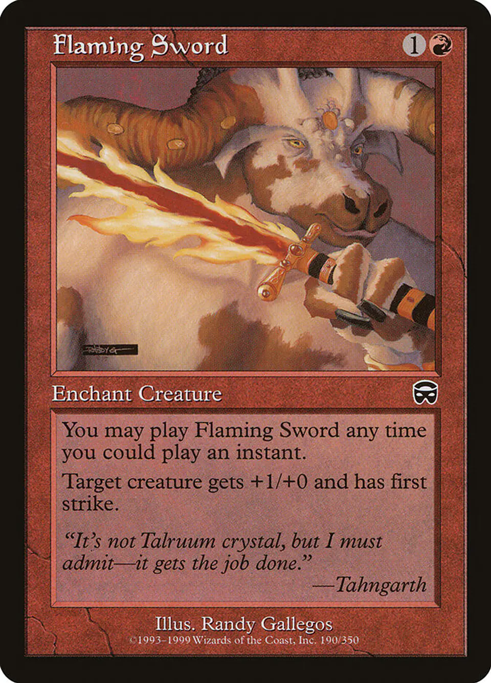 Flaming Sword (Retro Frame) 1
