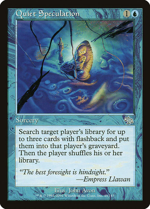 Quiet Speculation (Retro Frame)