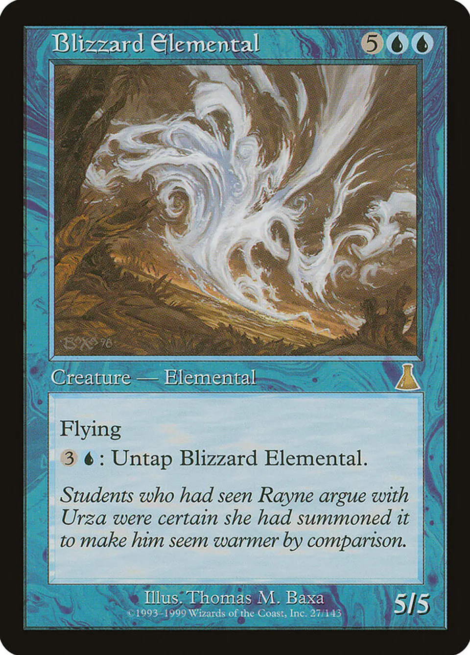 Blizzard Elemental (Retro Frame) 1