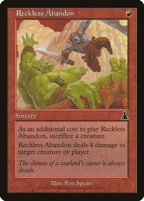 Reckless Abandon (Retro Frame)