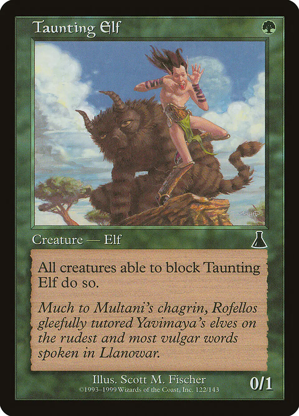 Taunting Elf (Retro Frame) 1