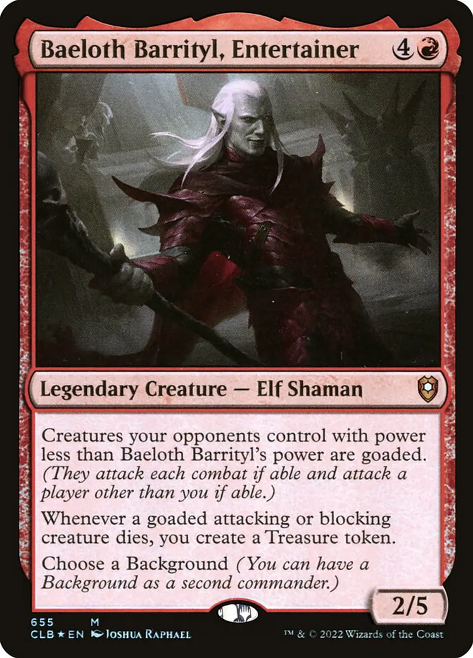 Baeloth Barrityl, Entertainer 1