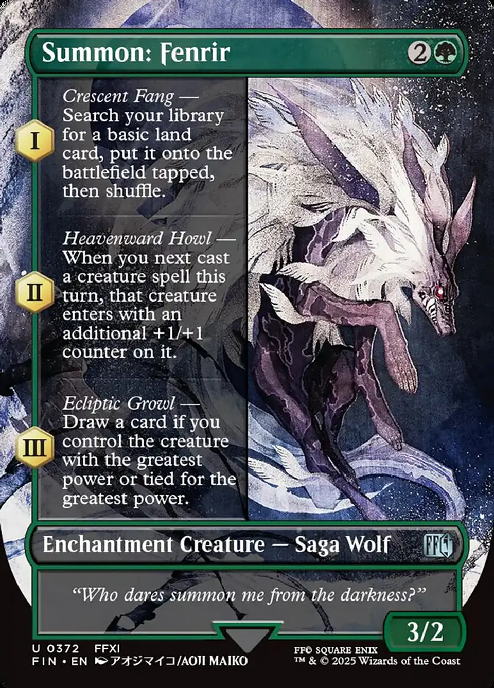 Summon: Fenrir (Borderless) 1