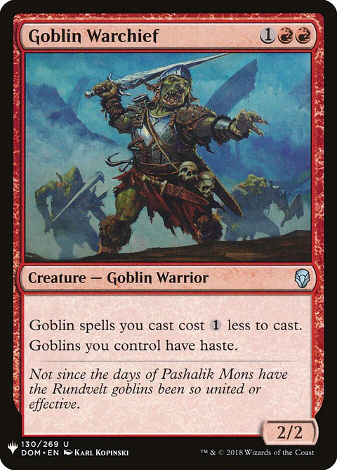 Goblin Warchief (The List)
