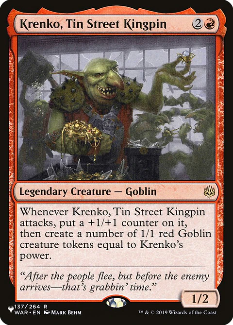 Krenko, Tin Street Kingpin (The List)