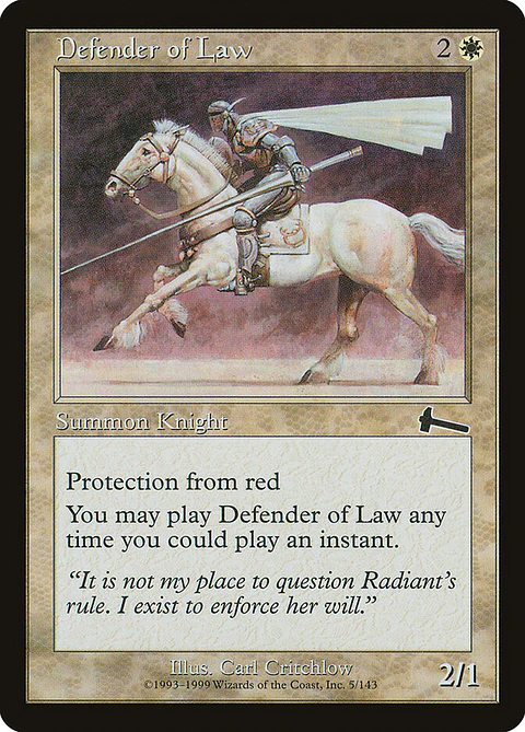 Defender of Law (Retro Frame)