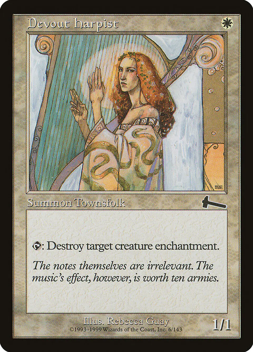 Devout Harpist (Retro Frame) 1