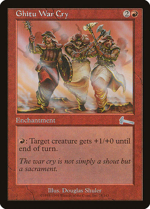 Ghitu War Cry (Retro Frame)