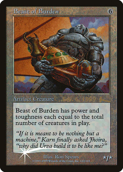 Beast of Burden (Pre-release) (Retro Frame)