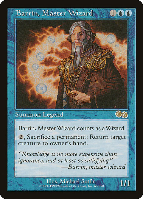 Barrin, Master Wizard (Retro Frame)