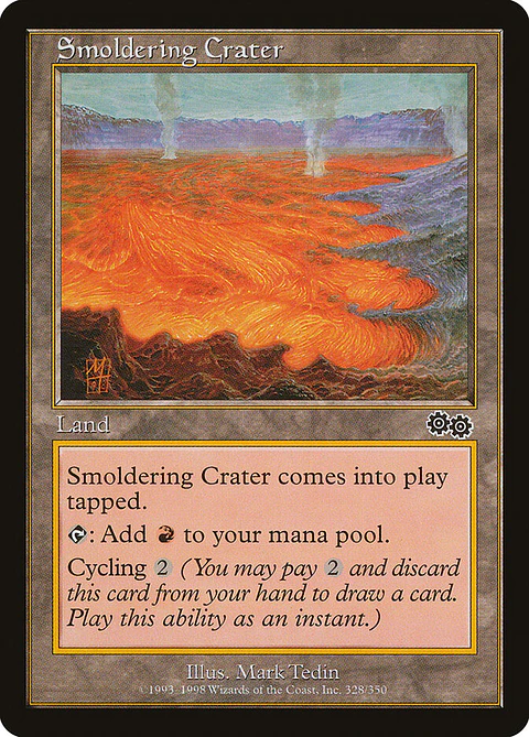 Smoldering Crater (Retro Frame)