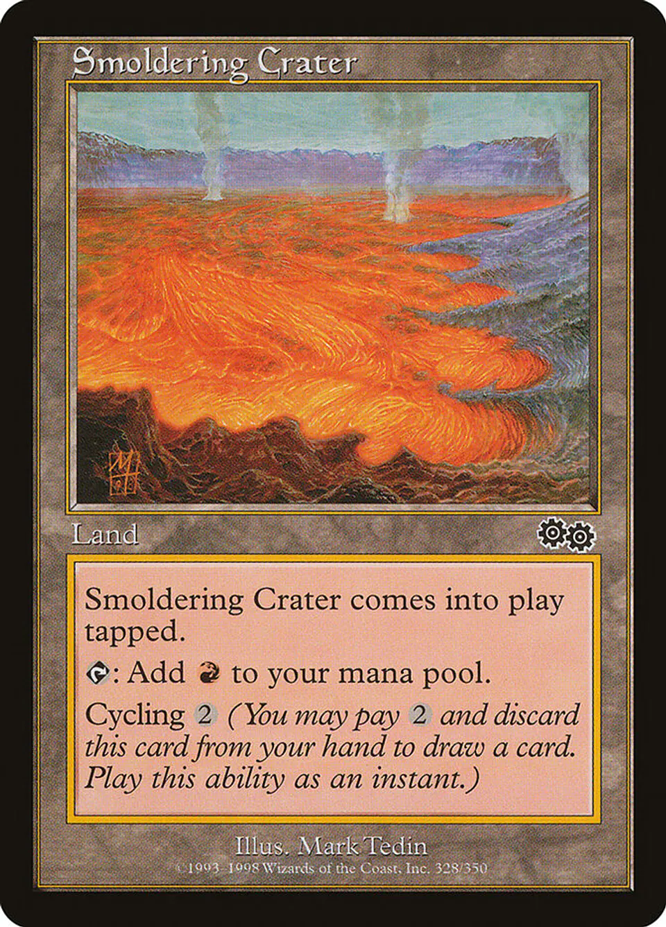 Smoldering Crater (Retro Frame) 1