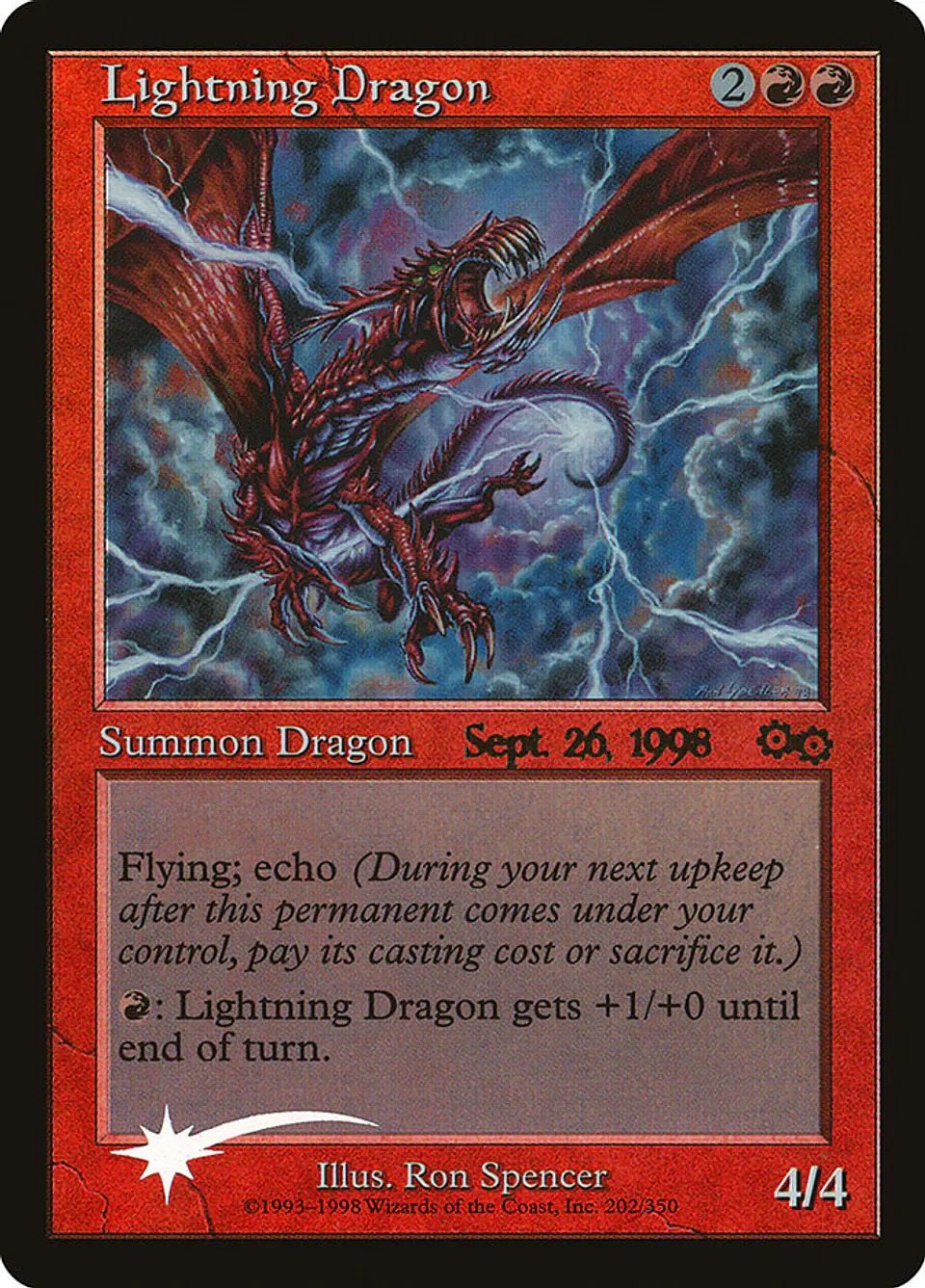 Lightning Dragon (Pre-release) (Retro Frame) 1