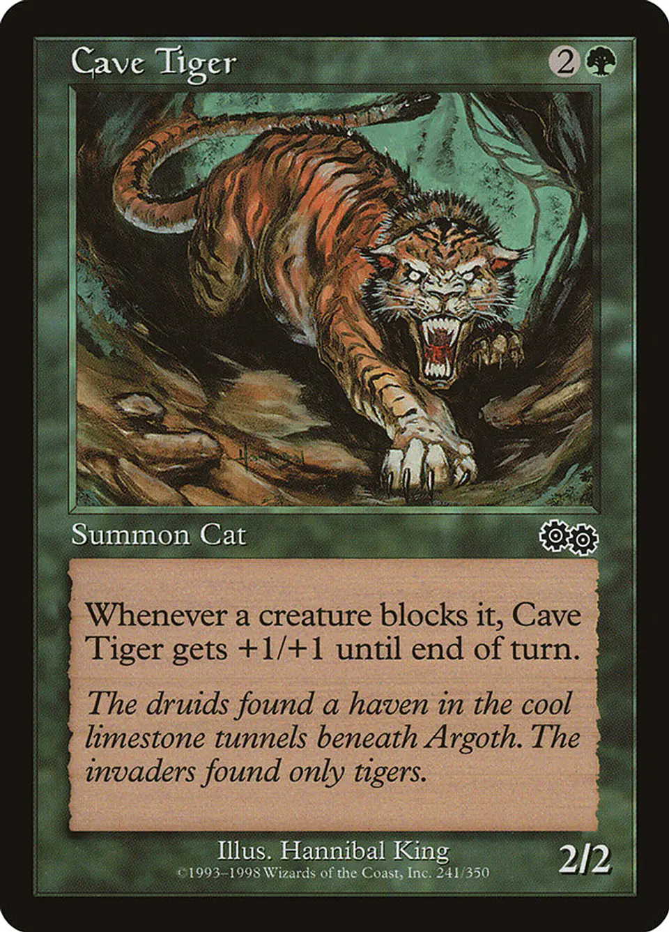 Cave Tiger (Retro Frame) 1