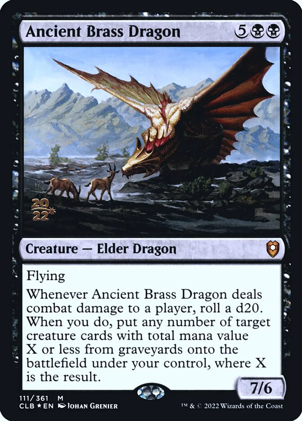 Ancient Brass Dragon (Pre-release) 1