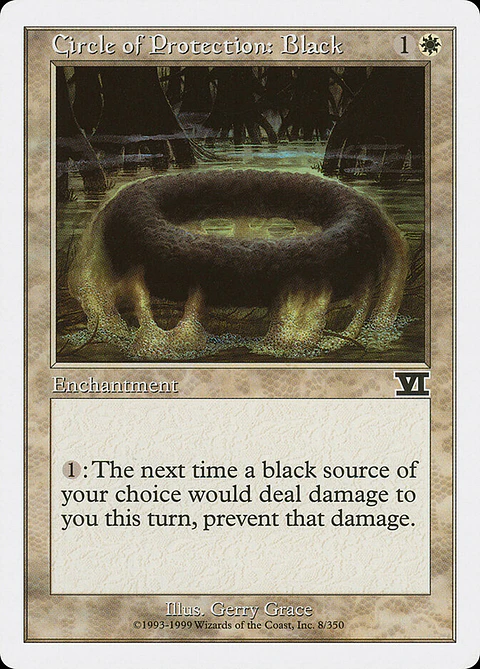 Circle of Protection: Black (Retro Frame)