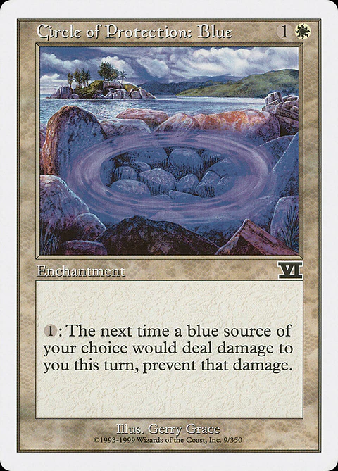 Circle of Protection: Blue (Retro Frame)