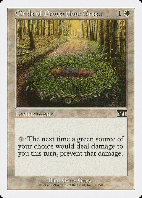 Circle of Protection: Green (Retro Frame)