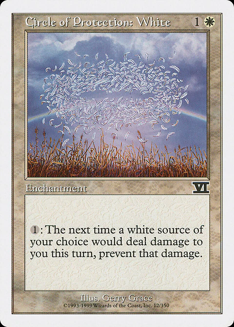 Circle of Protection: White (Retro Frame)