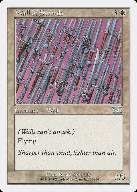 Wall of Swords (Retro Frame)