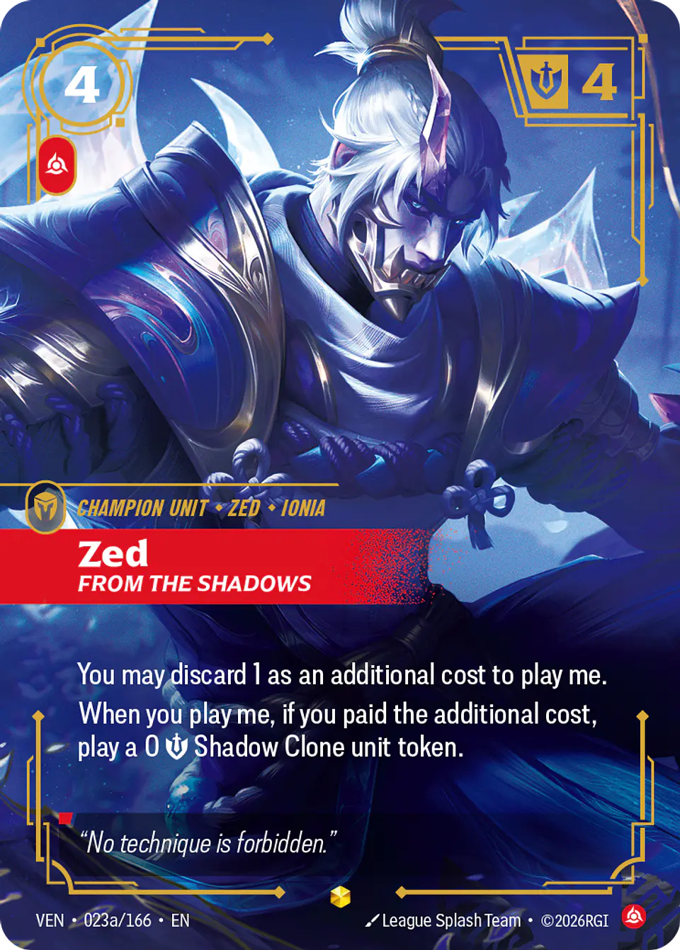 Zed, From the Shadows 1