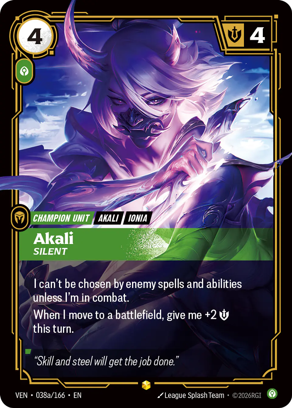 Akali, Silent 1
