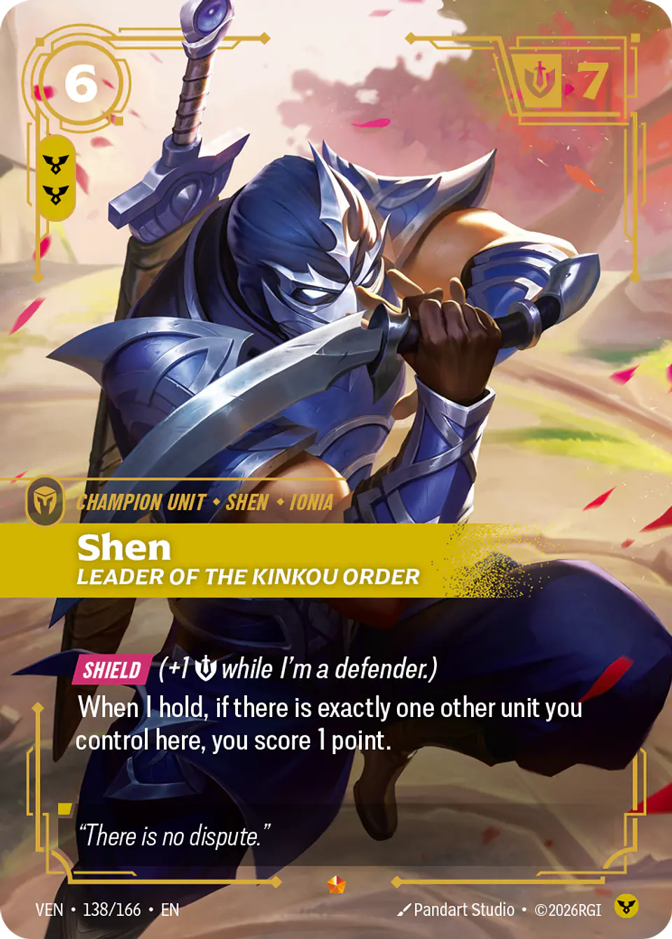 Shen, Leader of the Kinkou Order 1