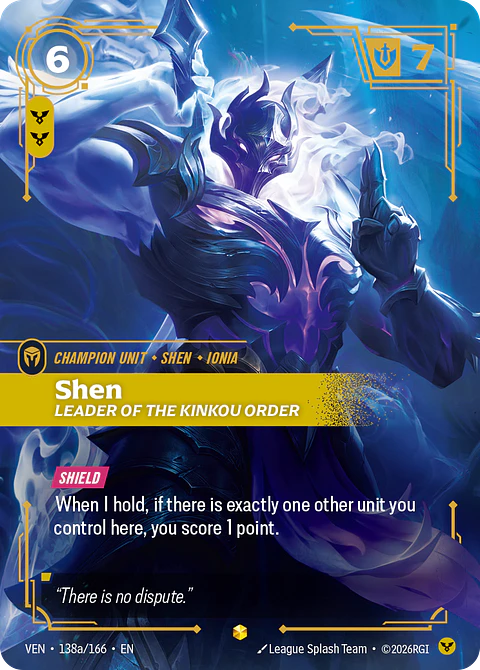 Shen, Leader of the Kinkou Order