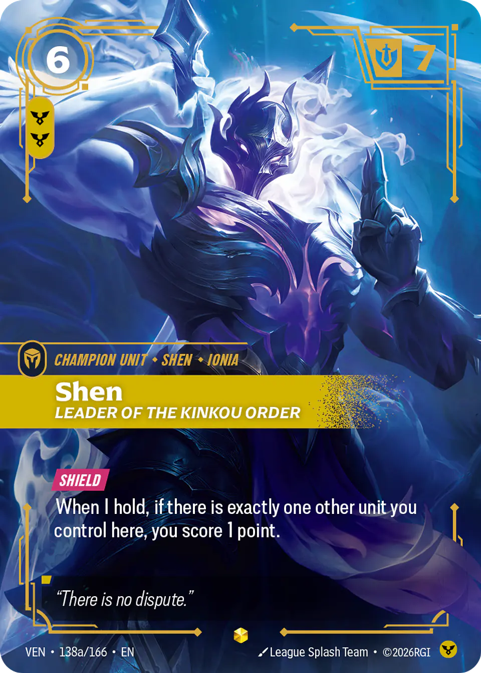 Shen, Leader of the Kinkou Order 1