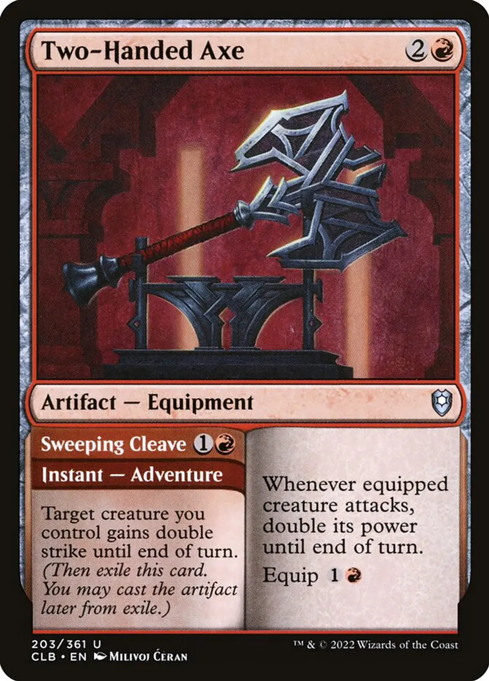 Two-Handed Axe // Sweeping Cleave 1