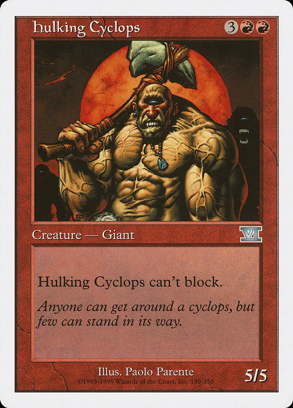 Hulking Cyclops (Retro Frame) 1