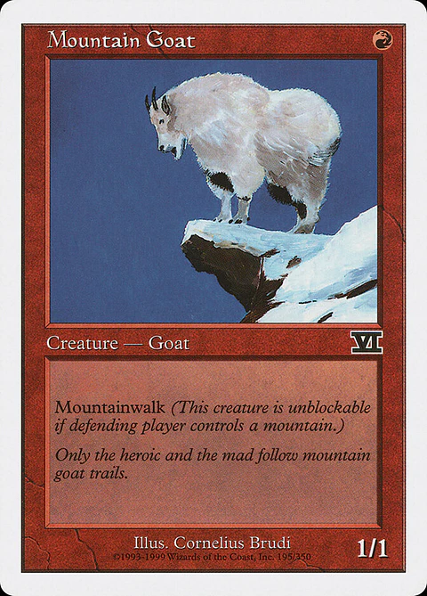 Mountain Goat (Retro Frame)
