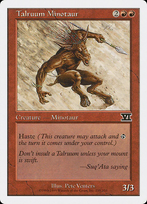 Talruum Minotaur (Retro Frame)