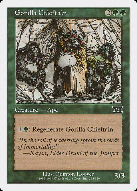Gorilla Chieftain (Retro Frame)