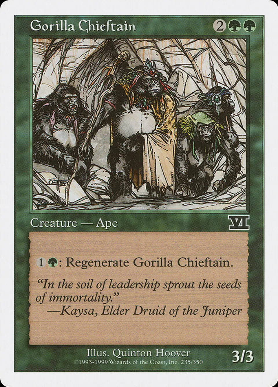 Gorilla Chieftain (Retro Frame) 1