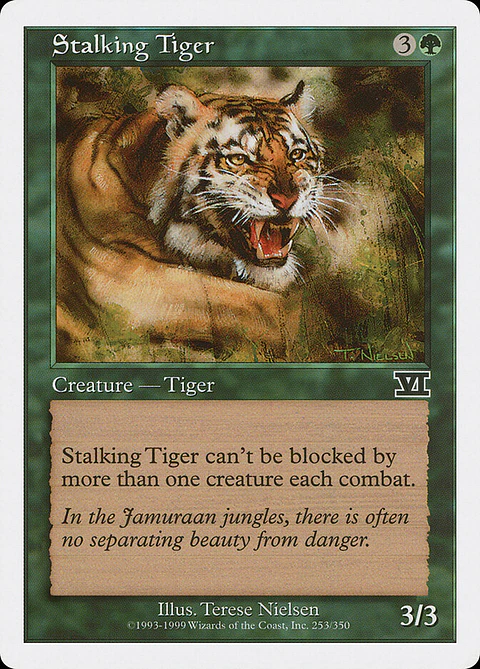 Stalking Tiger (Retro Frame)